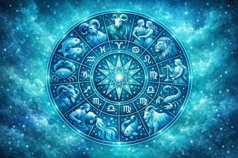 Ilustración de signos del zodíaco para el horóscopo semanal de julio 2026