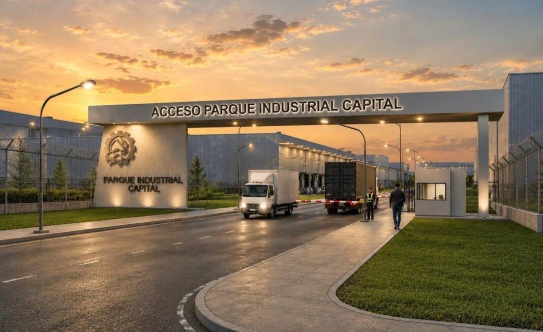 Vista del predio del Parque Industrial Capital en la Ruta 67, Neuquén