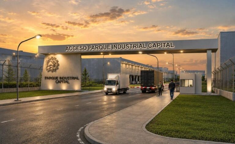 Vista del predio del Parque Industrial Capital en la Ruta 67, Neuquén