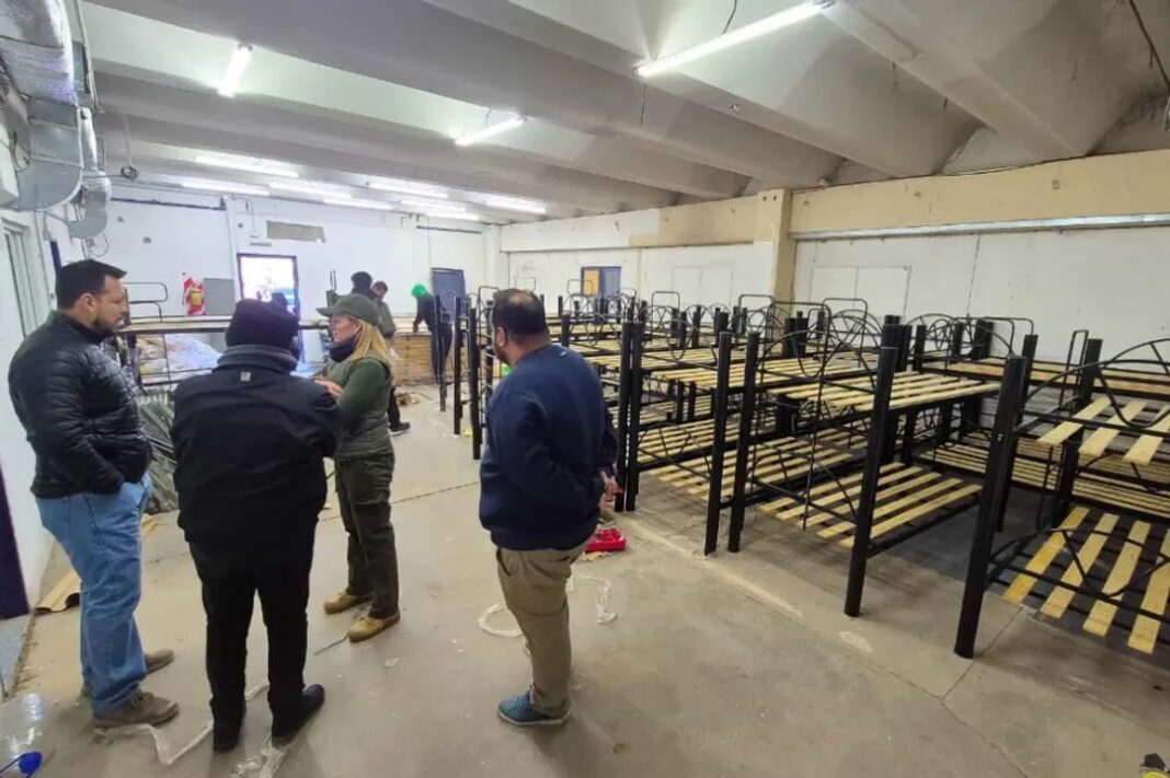 Instalaciones del Espacio de Resguardo Invernal en Neuquén