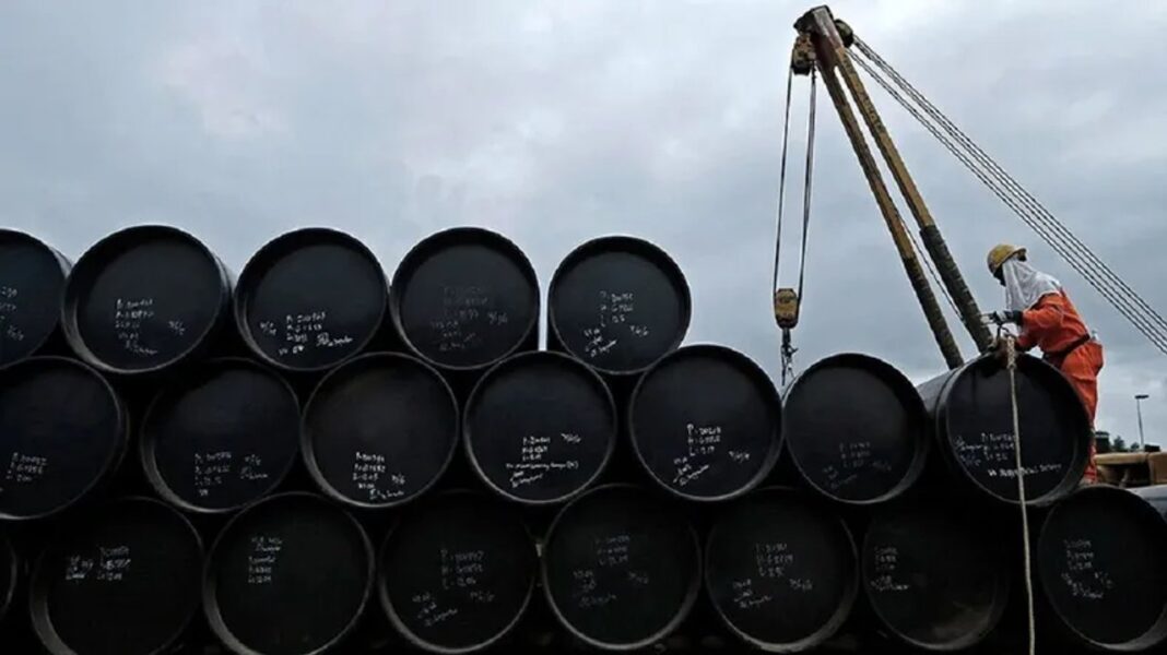 Gráfico del precio del petróleo Brent en alza