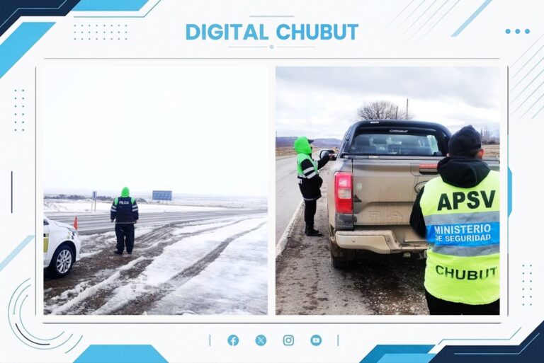 Operativo de control vehicular en rutas de Chubut