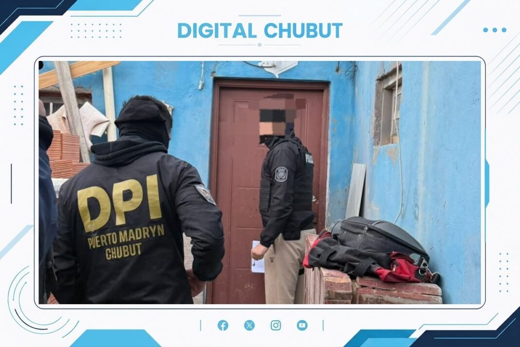 Allanamiento en vivienda de Puerto Madryn