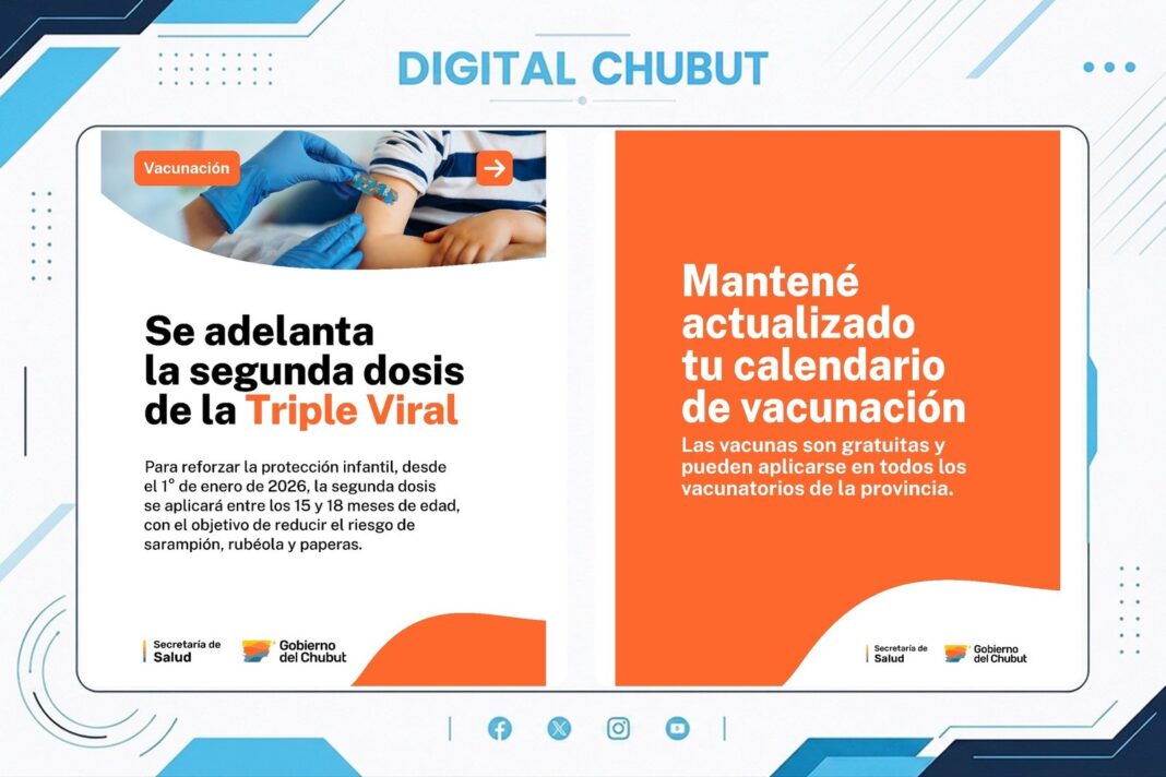 Vacunación infantil en Chubut