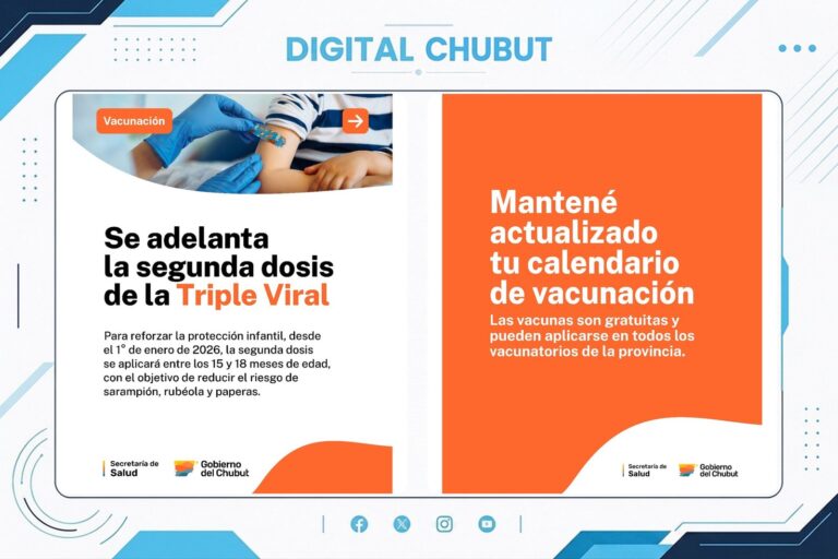 Vacunación infantil en Chubut