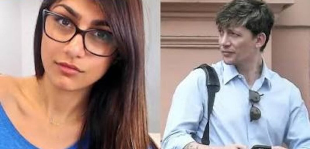 Santiago Caputo y Mia Khalifa en redes sociales