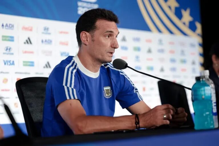 Lionel Scaloni en conferencia de prensa previa a la semifinal del Mundial 2026 contra Inglaterra