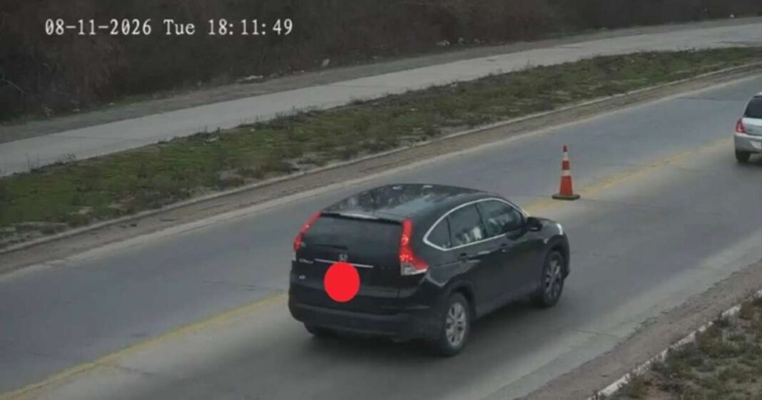 Camioneta Honda CR-V interceptada por la Policía en Cipolletti