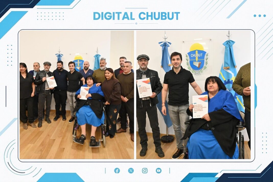 Firma del Convenio Colectivo de Trabajo de Salud Pública en Chubut