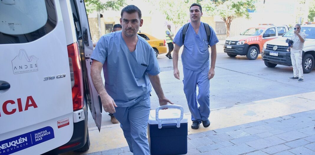 Símbolo de donación de órganos con corazón y manos