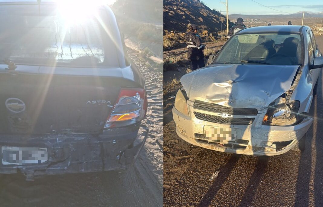 Choque entre dos vehículos en el camino Roque González de Comodoro Rivadavia