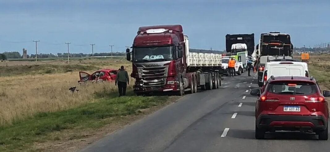 Ruta 51 a la altura de Bahía Blanca, lugar del accidente