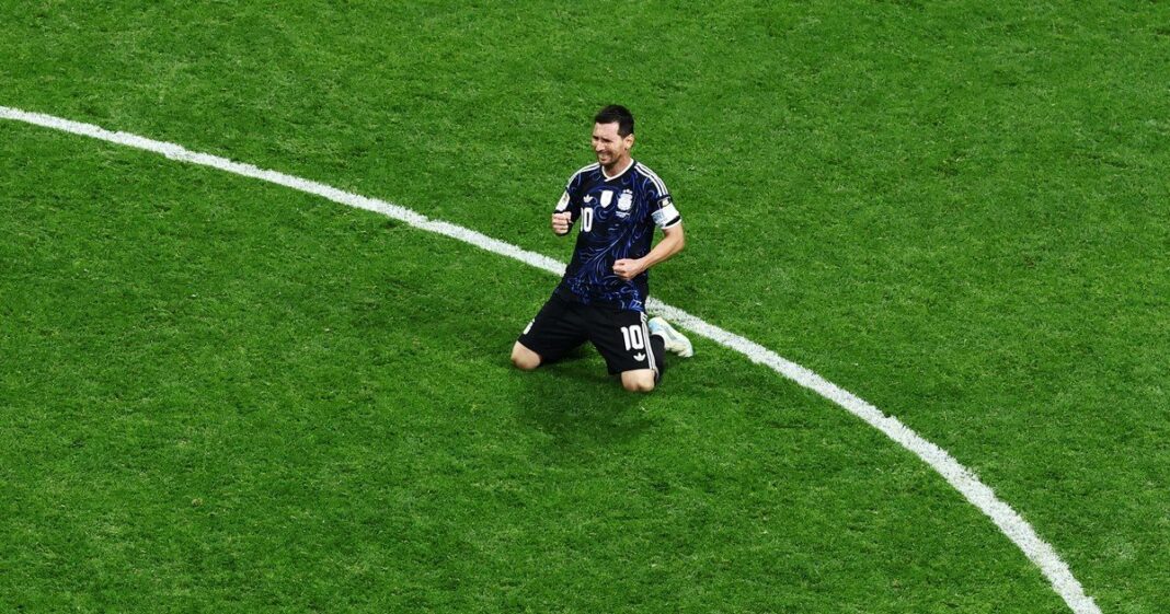 Lionel Messi durante un partido del Mundial 2026