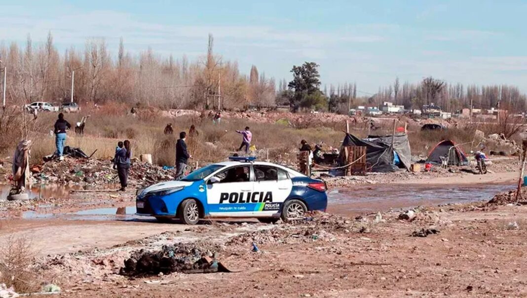 Terreno privado ocupado en el noroeste de Neuquén