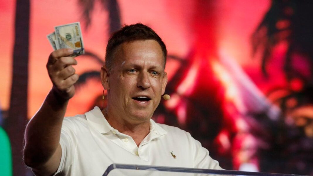 Peter Thiel en un evento público