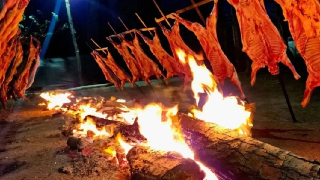 Chivito neuquino fraccionado y envasado al vacío