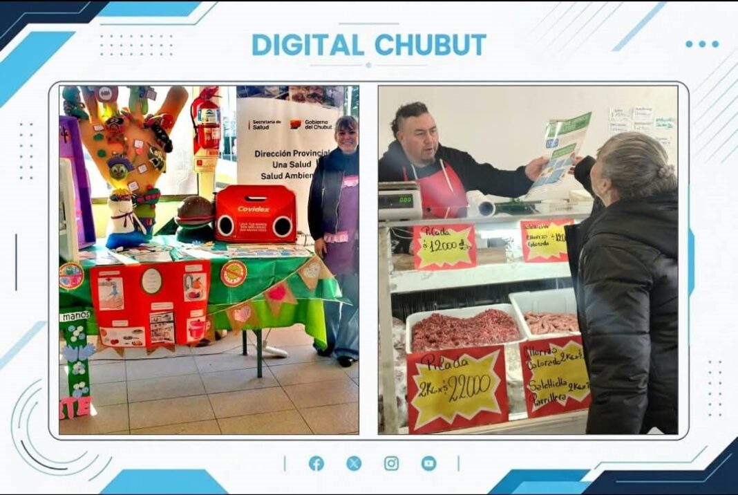 Stand de prevención del SUH en feria de Trelew