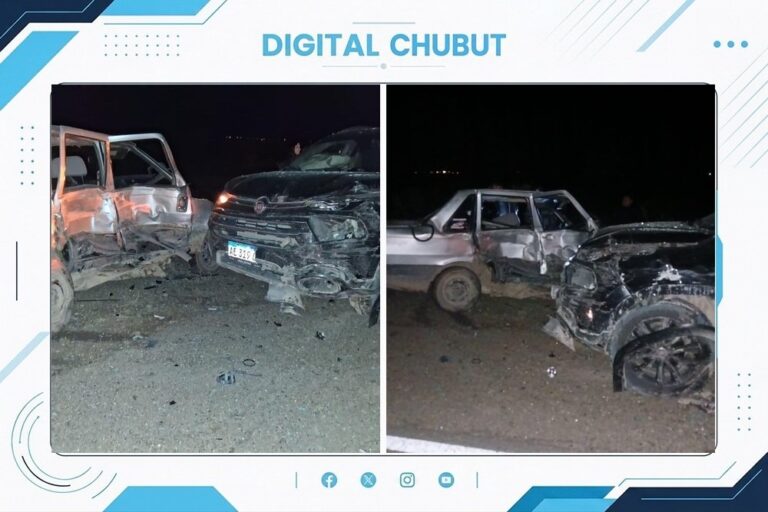 Triple choque en la Ruta 1 en Puerto Madryn
