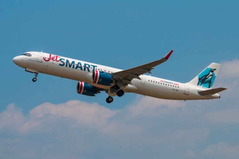Avión de JetSMART en pista