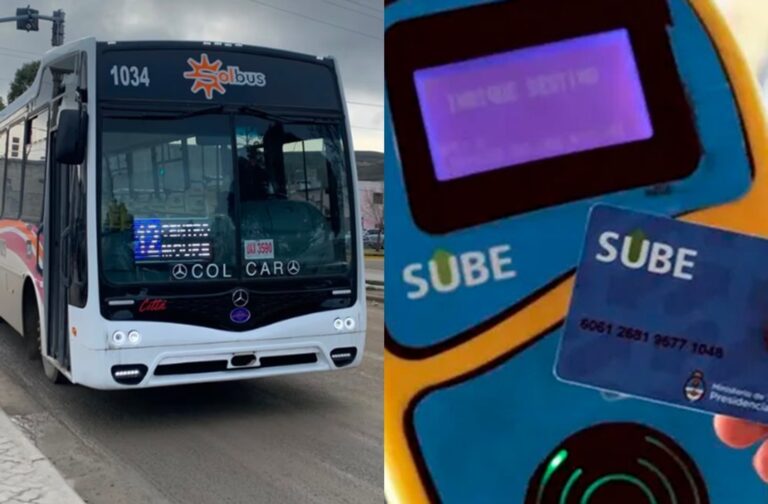Colectivo de SolBus en Comodoro Rivadavia