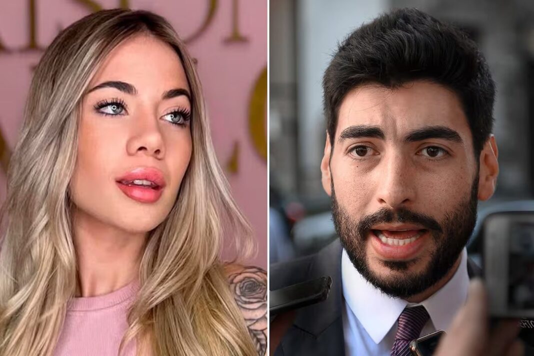 Facundo Moyano y Candela Arizaga en una imagen de archivo