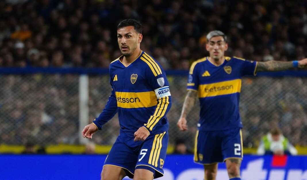 Jugadores de Boca Juniors durante un partido de la Copa Sudamericana
