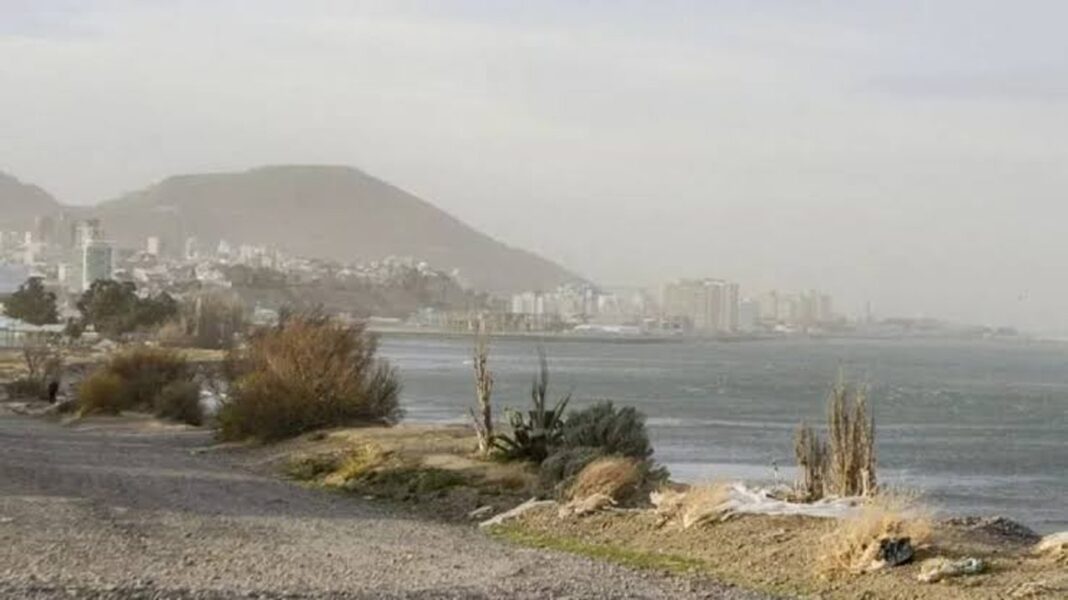 Mapa de alerta amarilla por vientos en Chubut según el SMN