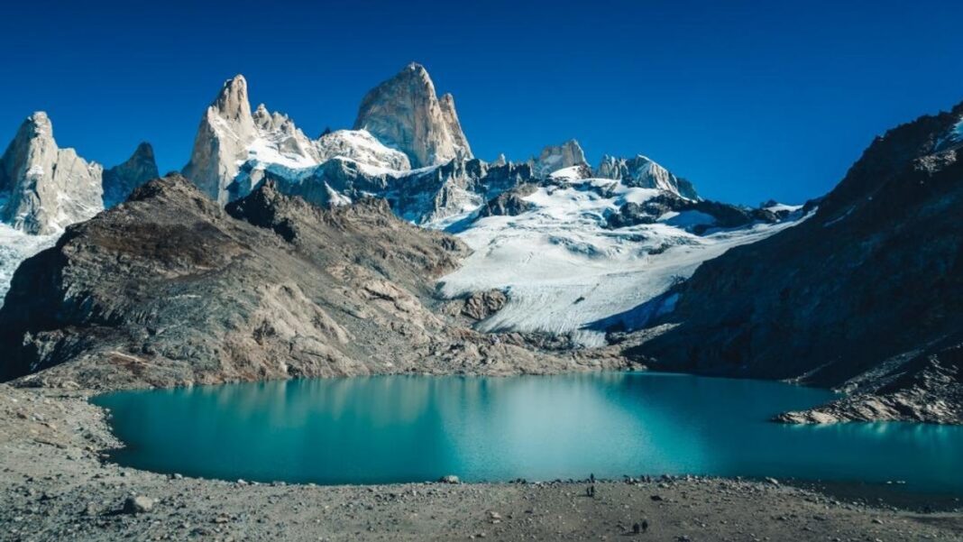 Vista del cerro Fitz Roy en el Parque Nacional Los Glaciares