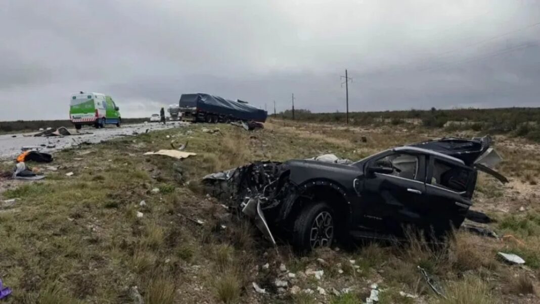 Ruta Nacional 251 en la zona del accidente