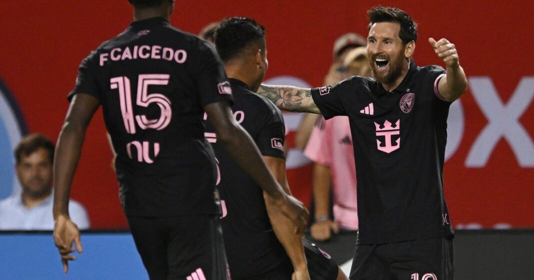 Lionel Messi durante un partido de Inter Miami