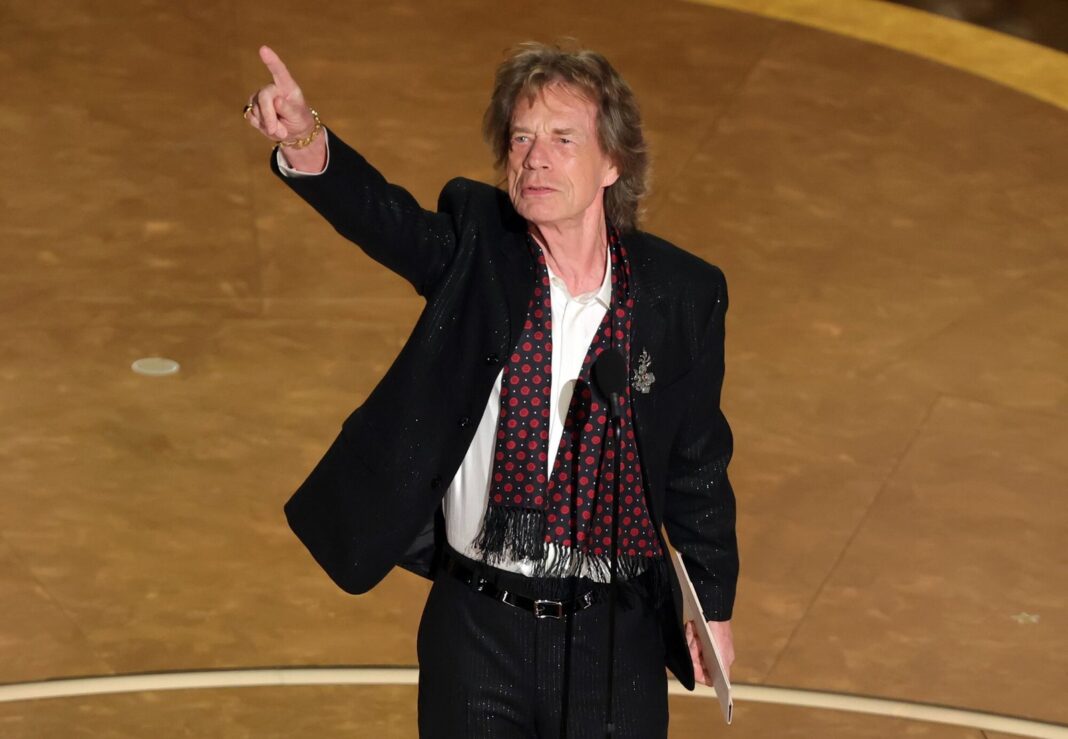 Mick Jagger en un concierto