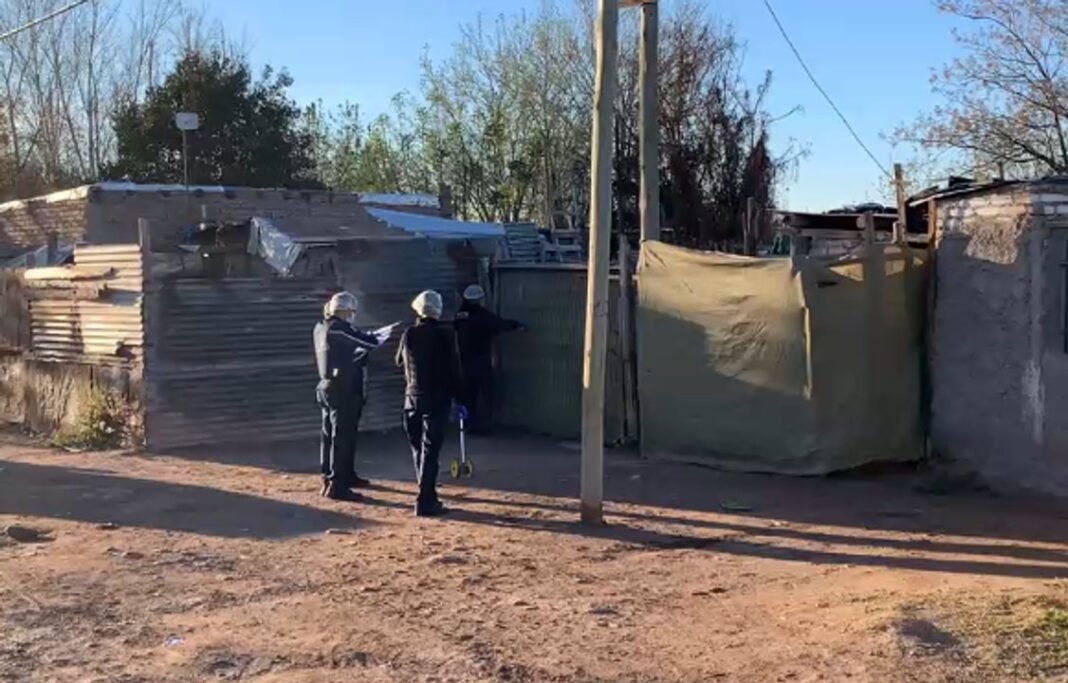 Vivienda de la Villa Junín en Las Heras, Mendoza, donde ocurrió el ataque