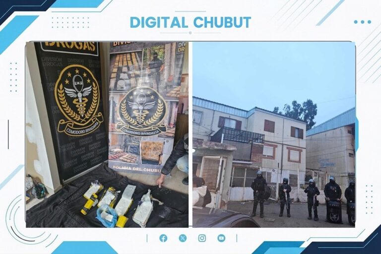 Operativo policial en Comodoro Rivadavia