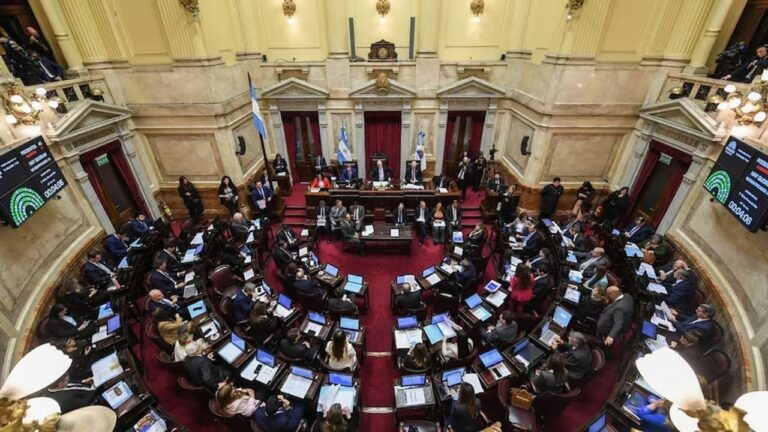 Sesión del Senado de la Nación donde se aprobó la reforma de Zona Fría